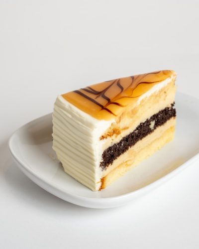 Salted Caramel Cake Slice