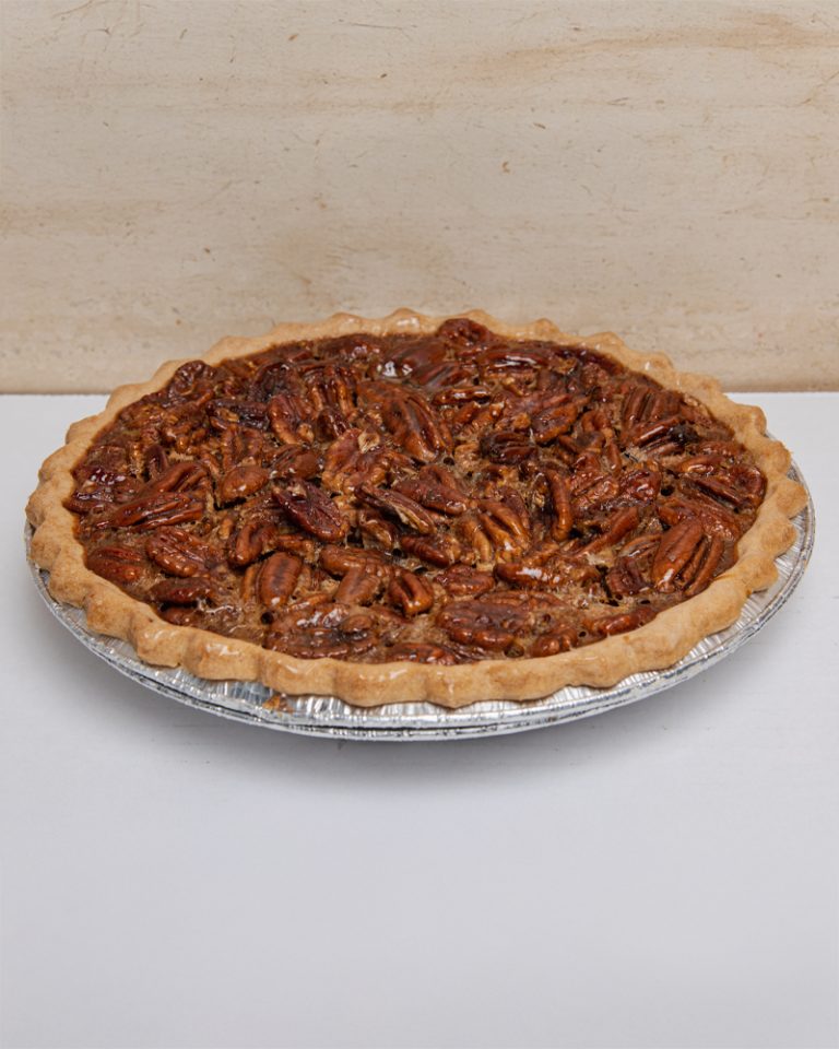 savor the classic flavor of a traditional pecan pie at Mia's Bakery.