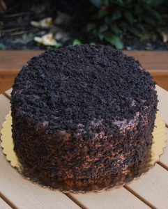 savor the classic flavor of a traditional Brooklyn blackout cake at Mia's Bakery.