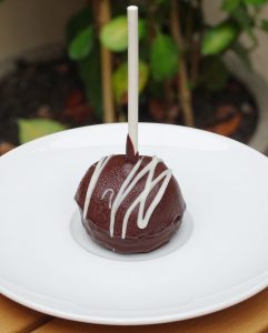 savor the classic flavor of chocolate cake pops at Mia's Bakery.