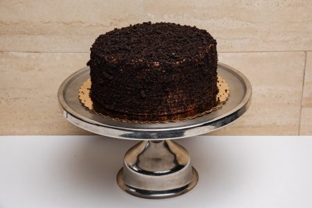 savor the classic flavor of a traditional Brooklyn blackout cake at Mia's Bakery.