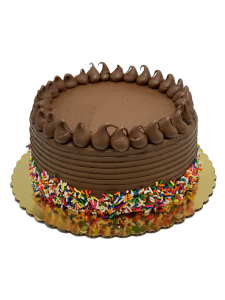 savor the classic flavor of a homemade chocolate fudge cake at Mia's Bakery.