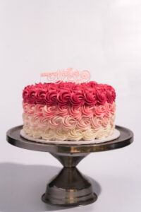 savor the flavor of a rosette cake at Mia's Bakery.