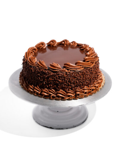 savor the classic flavor of a gluten-free chocolate mousse cake at Mia's Bakery.