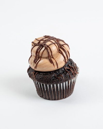 Nutella cupcake with hazelnut frosting and chocolate drizzle, Mia's Brooklyn Bakery NYC